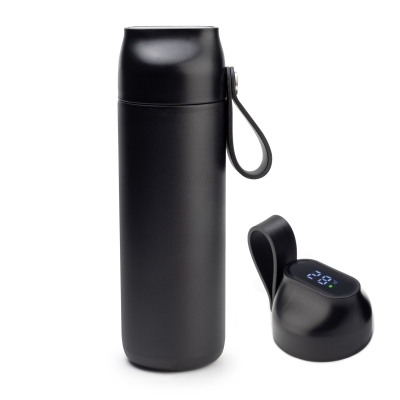 SİYAH 600 ML DERECELİ TERMOS