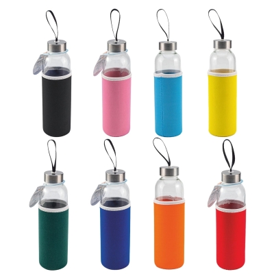 SİYAH 550 ML CAM MATARA