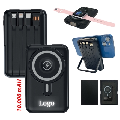SERİNCE 10.000 MAH SİYAH WIRELESS STANDLI POWERBANK