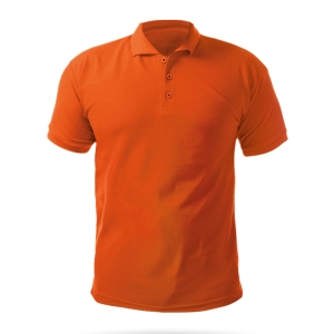2. KALİTE TURUNCU L POLO YAKA TİŞÖRT