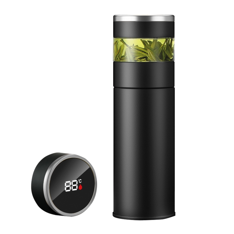SİYAH 450 ML DERECELİ TERMOS