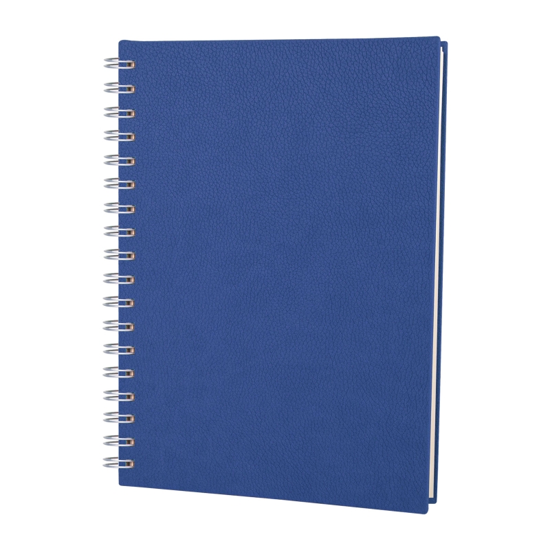LACİVERT KARELİ SPİRALLİ TARİHSİZ DEFTER (17X24 CM)