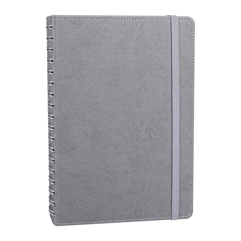 AJ115 GRİ TARİHLİ GİZLİ SPİRALLİ AJANDA (17X24 CM)