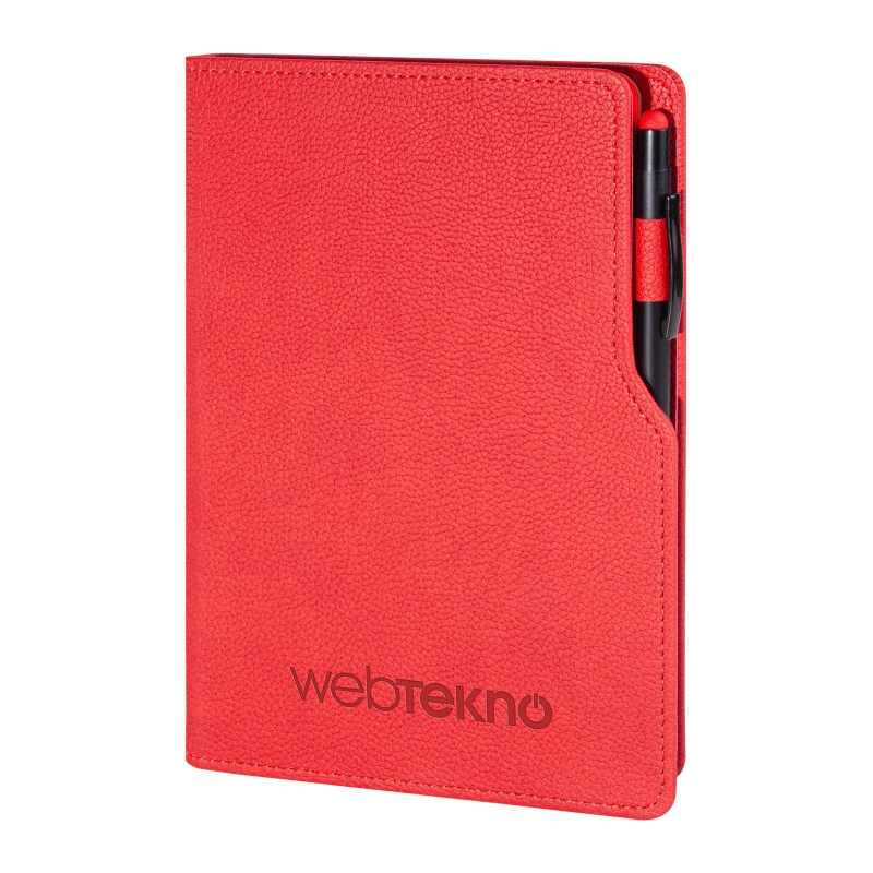 LARA KIRMIZI TARİHSİZ DEFTER (14,5X21 CM)