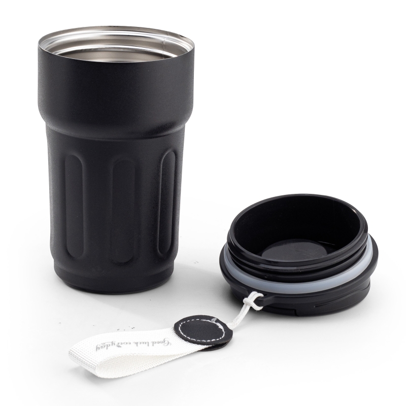SİYAH 500 ML DERECELİ TERMOS