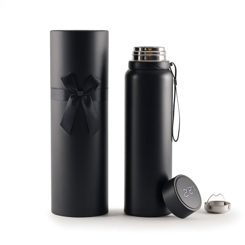 TAVŞANLI SİYAH 1000 ML DERECELİ TERMOS