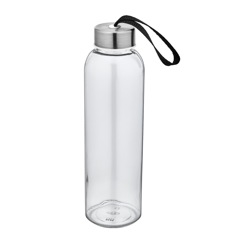 SİYAH 550 ML CAM MATARA
