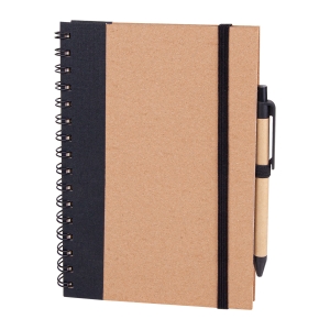 SİYAH SPİRALLİ TARİHSİZ DEFTER (15X21 CM)