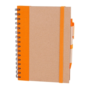 TURUNCU SPİRALLİ TARİHSİZ DEFTER (15X21 CM)