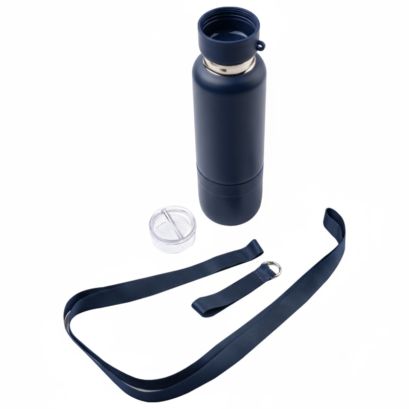 LACİVERT 500 ML BARDAKLI TERMOS
